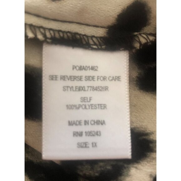 Women's Bobeau Plus Size Leopard Tank Blouse Top Cami Size 1X - Picture 10 of 12